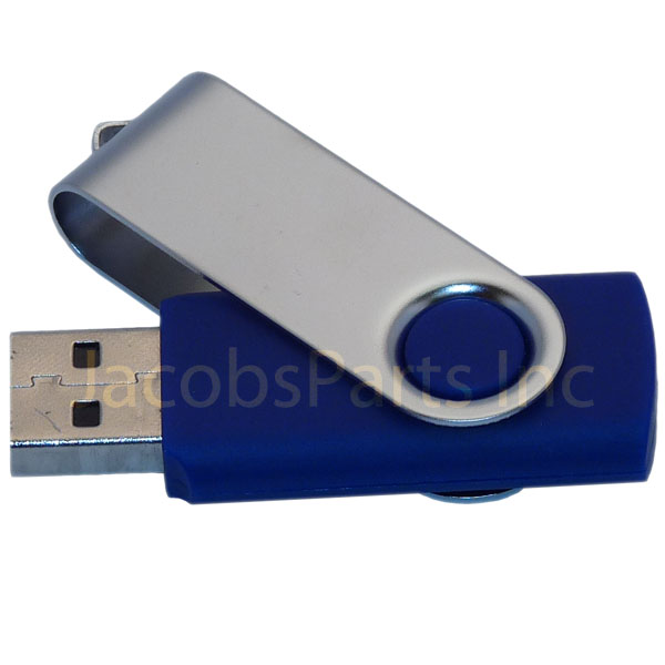 Genuine 8GB Swivel USB Flash Drive - Blue