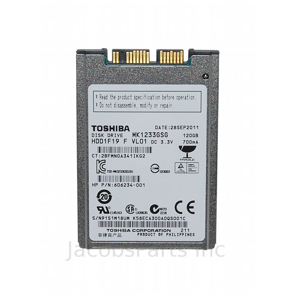 New 120GB 1.8" SATA Mini Hard Drive Toshiba MK1233GSG