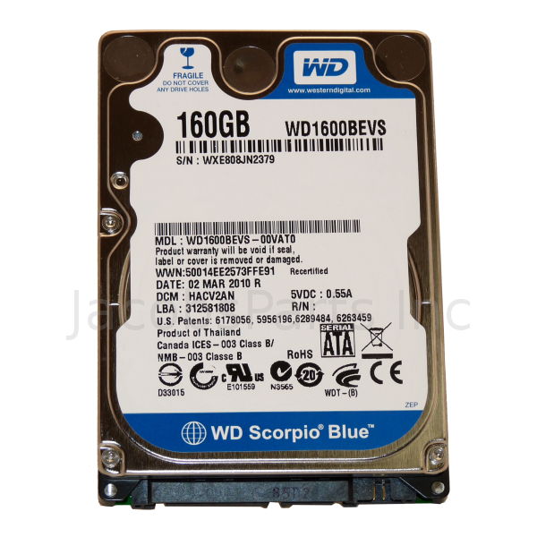 Disque Dur Western Digital 160GB SATA 3.5" WD1600JD-40GBB2 - Pour Pièces Donneur