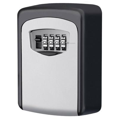 4 Digit Combination Security Key Lock Box Waterproof Key Storage Lockbox Wall Mount 6 Key Large Capacity for House Key, Car Key, ID Card