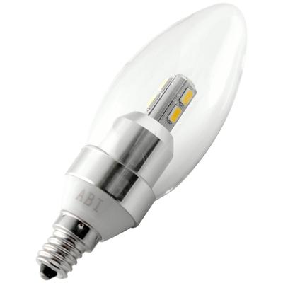 ABI 3-Watt Warm White Candelabra LED Light Bulb, E12 Base 200 Lumens