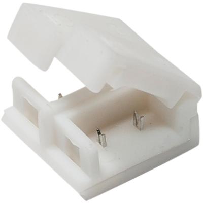 10mm 2-pin Solderless Clip-on Coupler Connector for Waterproof 5050 LED Strip Light