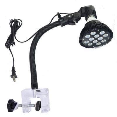 Flexible Aquarium Lamp Light Holder Clamp for Standard US LED & CFL Bulbs 15"