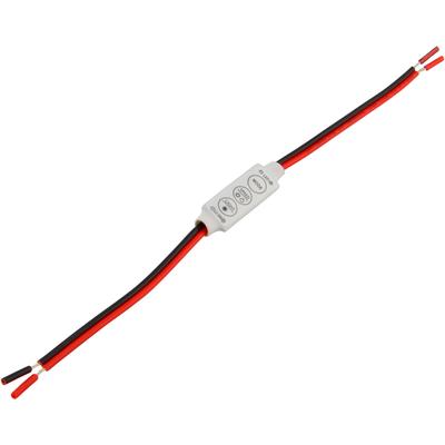 Low-profile Inline Controller Dimmer Switch for LED Strip Light, Bare Wire