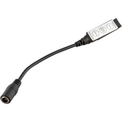 Low-profile Inline Controller for RGB LED Strip Light, Black