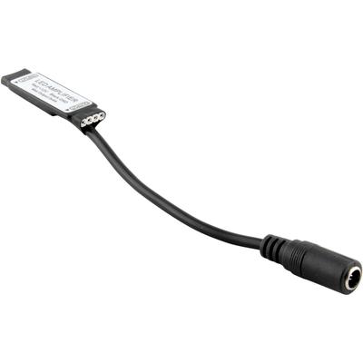 Mini Inline 12V LED Amplifier for RGB Strip Light with Barrel Connector, Black