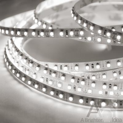 ABI Natural Clear White Double Density 1200 LED Flexible Light Strip, 120 LED/Meter, 10 Meters / 33 Feet, 24VDC