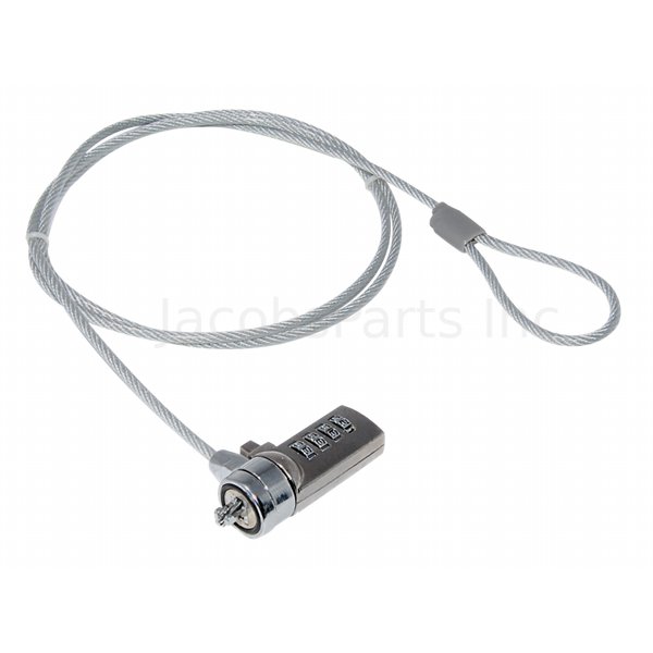 Combination Security Lock Cable for Laptop / Notebook / LCD Monitor (Kensington Slot)