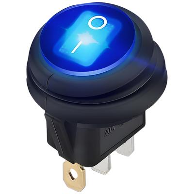Led Rocker Switch Front LED Rocker Toggle Switches 12V 20A ON/OFF Heavy Duty IP 65 Waterproof ...