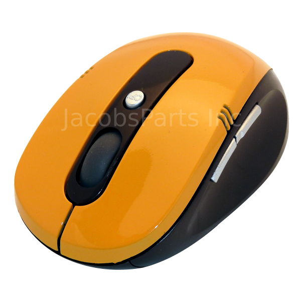 Orange Wireless Optical USB Mouse for Laptop PC