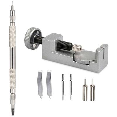 Watch Repair Tool Kit with Spring Bar Tool - to Adjust, Remove and Replace Watch Bands, Watch Straps and Watch Pins, Includes 6 Interchangeable Tips and 4 Extra Pins