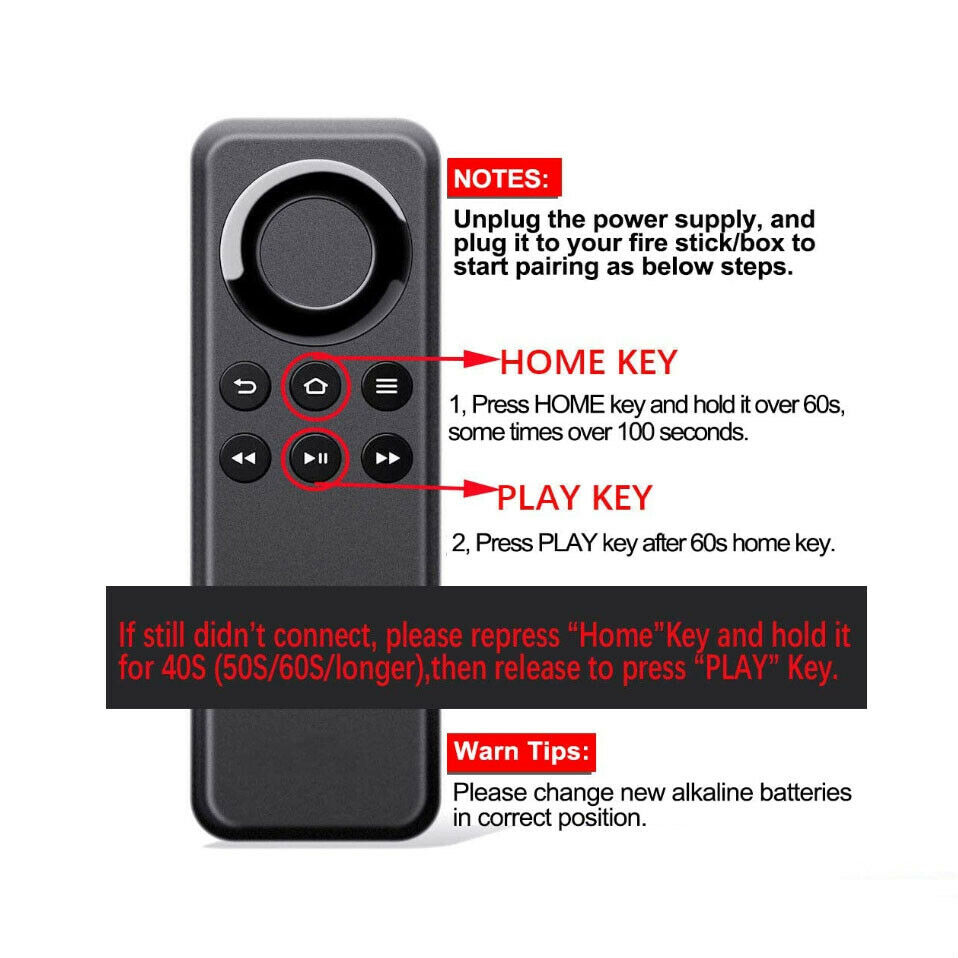 CV98LM  REPLACEMENT REMOTE CONTROL FOR  PRIME FIRE TV STICK BOX  on OnBuy