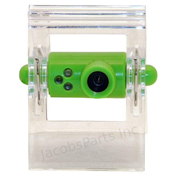 3MP Green Clip-On Webcam with LED Lights