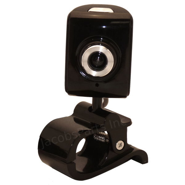 3MP Black USB Webcam Camera with Clip Stand and Microphone