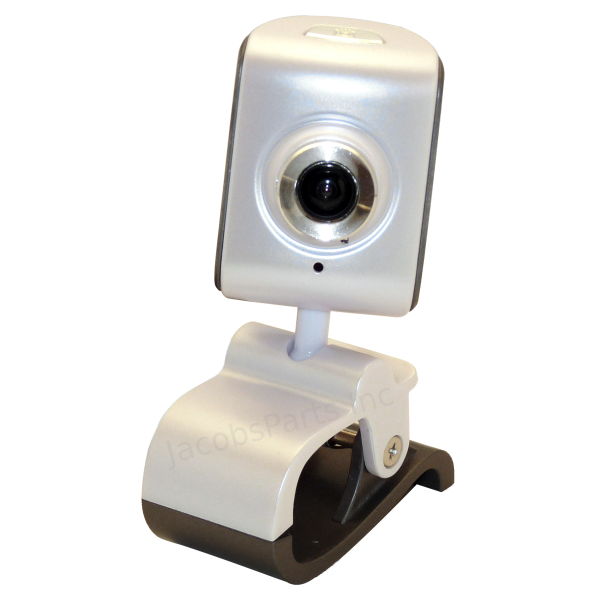 3MP White Webcam with Clip Stand and Microphone