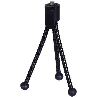 4" Flexible Compact Mini Table Top Tripod with Adjustable Legs for Small Cameras Webcams
